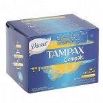 Tampax Compak Тампоны женские гигиенические с аппликатором Regular duo 16 шт
