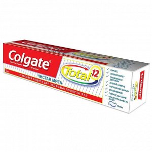 Colgate Зубная паста Total 12 Чистая Мята 75 мл