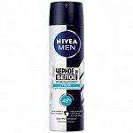 Nivea Дезодорант-антиперспирант Невидимый для черного и белого Fresh мужской 150 мл