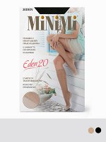 Гольфы (MINIMI) EDEN 20, шелковистые гольфы с имитацией хлопкового подследника