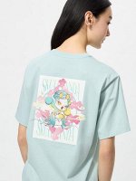 UNIQLO UT - хлопковая футболка с дизайном Pop Mart х SKULLPANDA - 51 GREEN