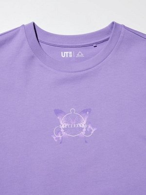 UNIQLO UT - хлопковая футболка с дизайном Pop Mart х SKULLPANDA - 73 PURPLE