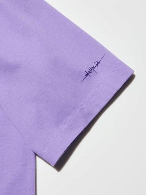 UNIQLO UT - хлопковая футболка с дизайном Pop Mart х SKULLPANDA - 73 PURPLE