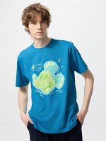 UNIQLO UT - хлопковая футболка Микки Маус - 64 BLUE