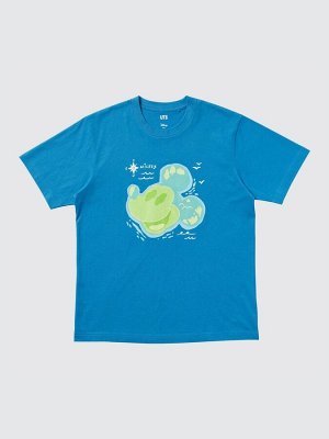 UNIQLO UT - хлопковая футболка Микки Маус - 64 BLUE