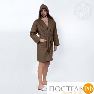 Коричневый Халат банный c капюшоном мод. 012.16.11 раз 2XL/3XL (арт. 012 2XL/3XL)