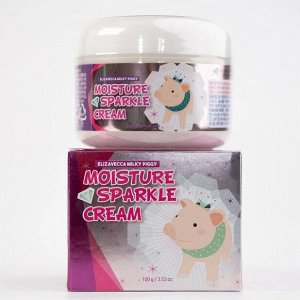 Увлажняющий крем для лица с эффектом сияния Elizavecca Milky Piggy moisture sparkle cream 100мл