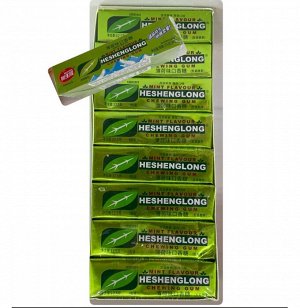 Жевательная резинка Heshenglong Mint 375г (30 шт х12.5 г) Китай