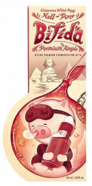 Сыворотка для лица восстанавливающая на основе бифидобактерий Elizavecca Witch Piggy hell-pore bifida premium ample 50мл