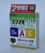 LION Smile 40 EX mild мягкие витаминизированные глазные капли, 15 мл. из Японии