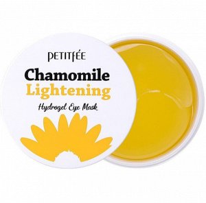 Патчи против темных кругов с экстрактом ромашки Petitfee Chamomile Lightening Hydrogel Eye Mask 84г