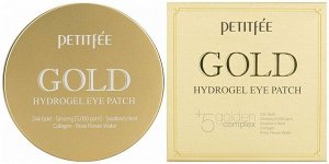 Гидрогелевые патчи с женьшенем и коллагеном Petitfee Gold Hydrogel Eye Patch 84г