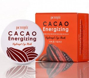 Тонизирующие гидрогелевые патчи с какао Petitfee Cacao Energizing Hydrogel Eye Mask 84г