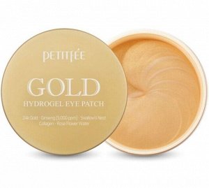 Гидрогелевые патчи с женьшенем и коллагеном Petitfee Gold Hydrogel Eye Patch 84г
