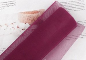 Сетка 50 см х10 ярд Вуаль цвет винный