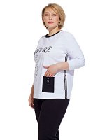 Блузка Черный принт