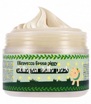 Маска для лица с коллагеном Elizavecca Green Piggy collagen jella pack 100мл