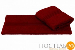H0001131/бордовый Махровое полотенце 50x90 "RAINBOW", бордовый, 100% Хлопок