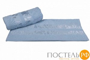H0001262 Махровое полотенце 70x140 "VERSAL", голубой, 100% Хлопок