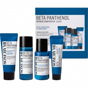 Набор миниатюр с пантенолом для восстановления кожи SOME BY MI Beta Panthenol Repair Starter KIT (гель для умывания, тонер, сыворотка, крем)