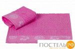 H00000001 Махровое полотенце 30x30 &quot;MEYVE BAHCESI&quot;, розовый, 100% Хлопок