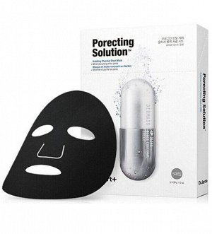 Тканевая маска для лица для очищения пор с экстрактом угля Dr.Jart Dermask Porecting Solution 28г*5шт