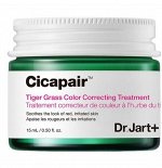 Дневной СС-крем корректор для лица с центеллой азиатской Dr.Jart Cicapair Tiger Grass Color Correcting Treamtment 15мл