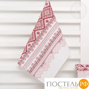 Полотенце кухонное из рогожки 50 * 70 Каравай (арт. ПКР50.70)