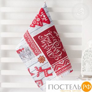 Полотенце кухонное из рогожки 50 * 70 Чудеса (арт. ПКР50.70)