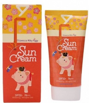 Солнцезащитный крем с коллагеном SPF50+/PA+++ Elizavecca Milky Piggy sun cream 50г 1/100