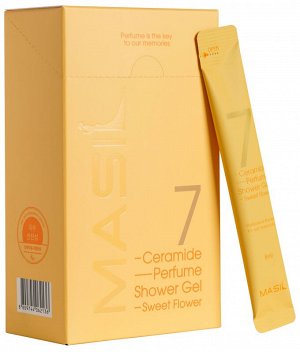 Парфюмированный гель для душа с керамидами Masil 7 Ceramide Perfume аромат SWEET FLOWER 8мл*20шт