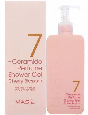Парфюмированный гель для душа с керамидами Masil 7 Ceramide Perfume аромат CHERRY BLOSSOM 500мл
