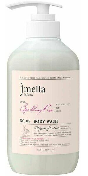Парфюмированный гель для душа Jmella In France Sparkling Rose 1000мл