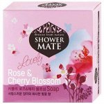 Мыло косметическое с экстрактом розы и вишни Shower Mate Soap Rose &amp; Cherry Blossom 100г