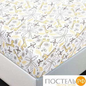 250 Простыня трик. на резинке 60*120 арт. 250 Жирафчик (арт. 250)