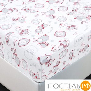 250 Простыня трик. на резинке 60*120 арт. 250 Друзья (арт. 250)