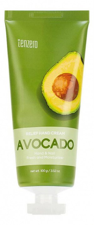 Крем для рук с экстрактом авокадо Tenzero Relief Hand Cream Avocado 100мл