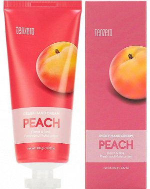 Крем для рук с экстрактом персика Tenzero Relief Hand Cream Peach 100мл