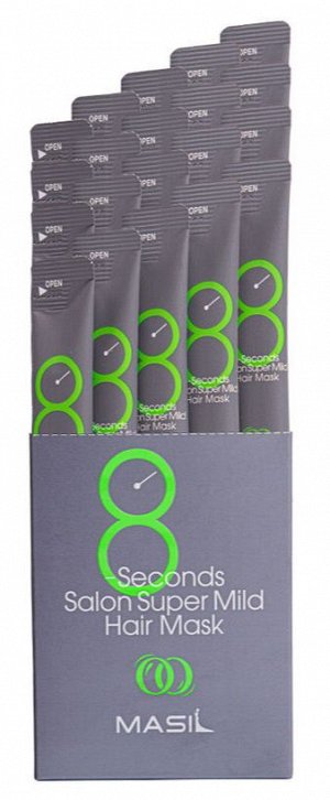 Маска для ослабленных волос Masil 8 Seconds Salon Super Mild Hair Mask 8мл*20шт