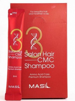 Восстанавливающий шампунь с керамидами Masil 3 Salon Hair CMC Shampoo 8мл*20шт