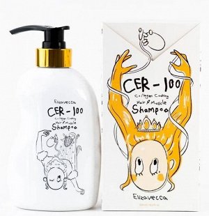 Шампунь для волос с коллагеном Elizavecca CER-100 collagen coating hair muscle shampoo 500мл