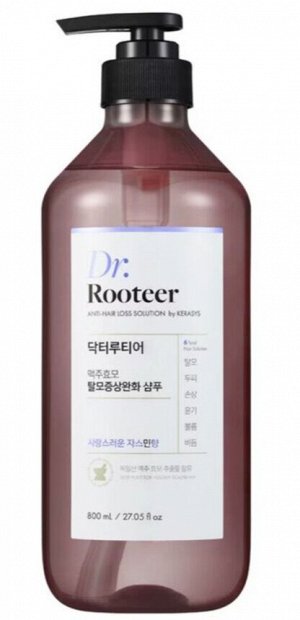 Шампунь с пивными дрожжами против выпадения волос с ароматом жасмина Dr. Rooteer Shampoo Jasmine 800мл