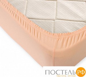 Р511Тпер Персиковый простыня ТРИКОТАЖ 120*200*20 на резинке Р511Т 140гр Трикотажное полотно Текс-Дизайн