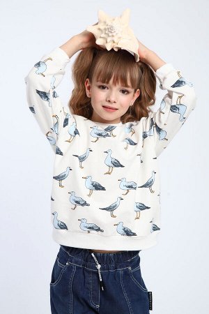Свитшот для девочки Цветочки арт. СД-013-056