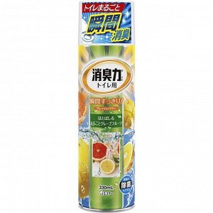 Освежитель воздуха для туалета SHOSHU RIKI (аэрозоль для туалета с антибактериальным эффектом, Сочный грейпфрут ) 330мл