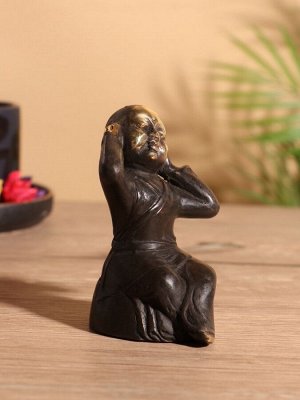 Сувенир «Монах», 7x6x10 см, бронза