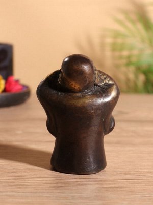Сувенир «Монах», 5x4x8 см, бронза