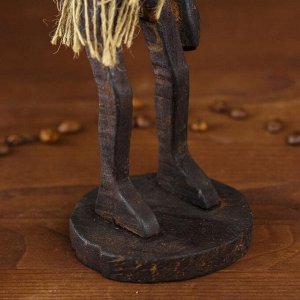 Сувенир «Абориген-рыбак», высота 22 см, дерево