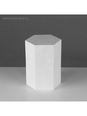 Геометрическая фигура «‎ПРИЗМА шестигранная», 20 см, гипсовая