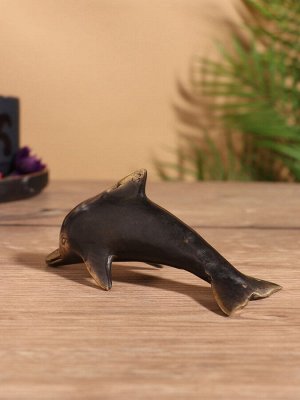 Сувенир «Дельфин», 13x5x6 см, бронза